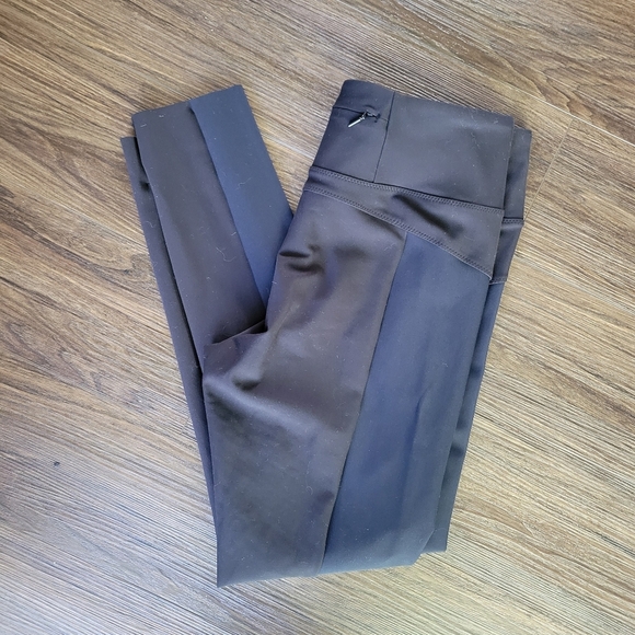 ATHLETA Stellar Tight Pants Black Blue Women's Medium Stretch Pockets - Picture 13 of 14